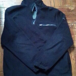 Navy Blue Quarter-Zip Pullover. Size Medium for men. IZOD